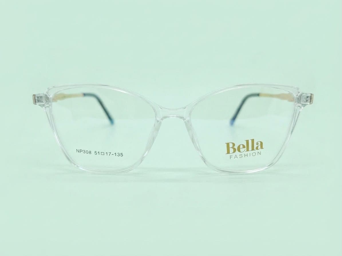 Bella Fashion Clear Transparent Cat-eye Women's Eyeglasses in Pakistan