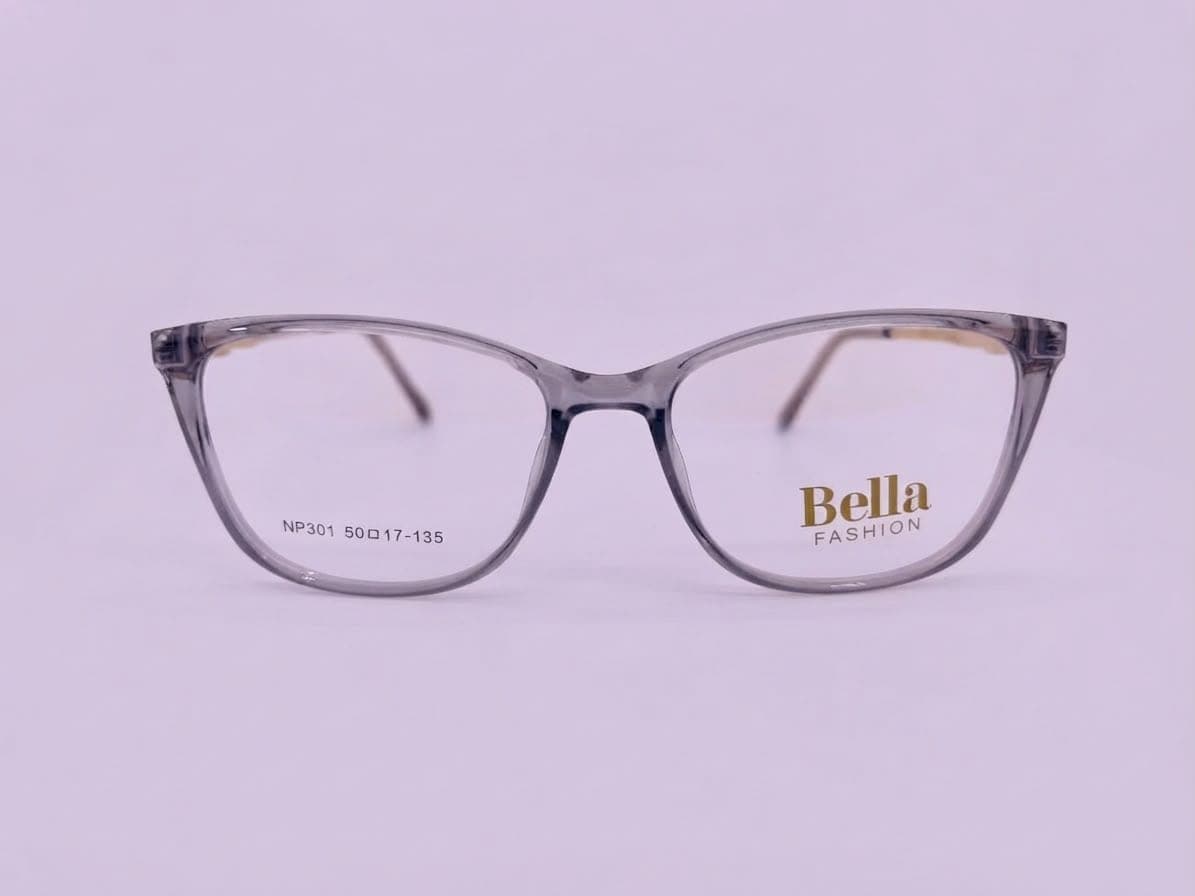 Bella Fashion Grey Transparent Cat-eye Women's Eyeglasses in Pakistan