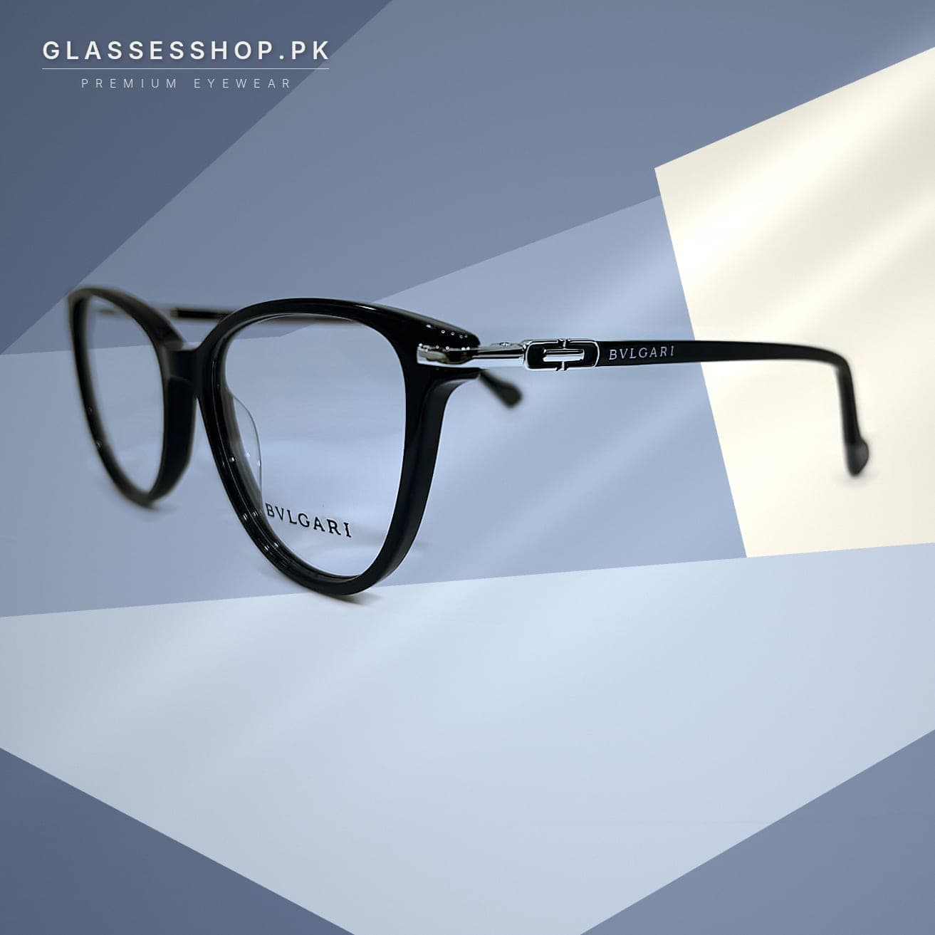 Bvlgari Black Cat-eye Eyeglasses in Pakistan thumbnail 3