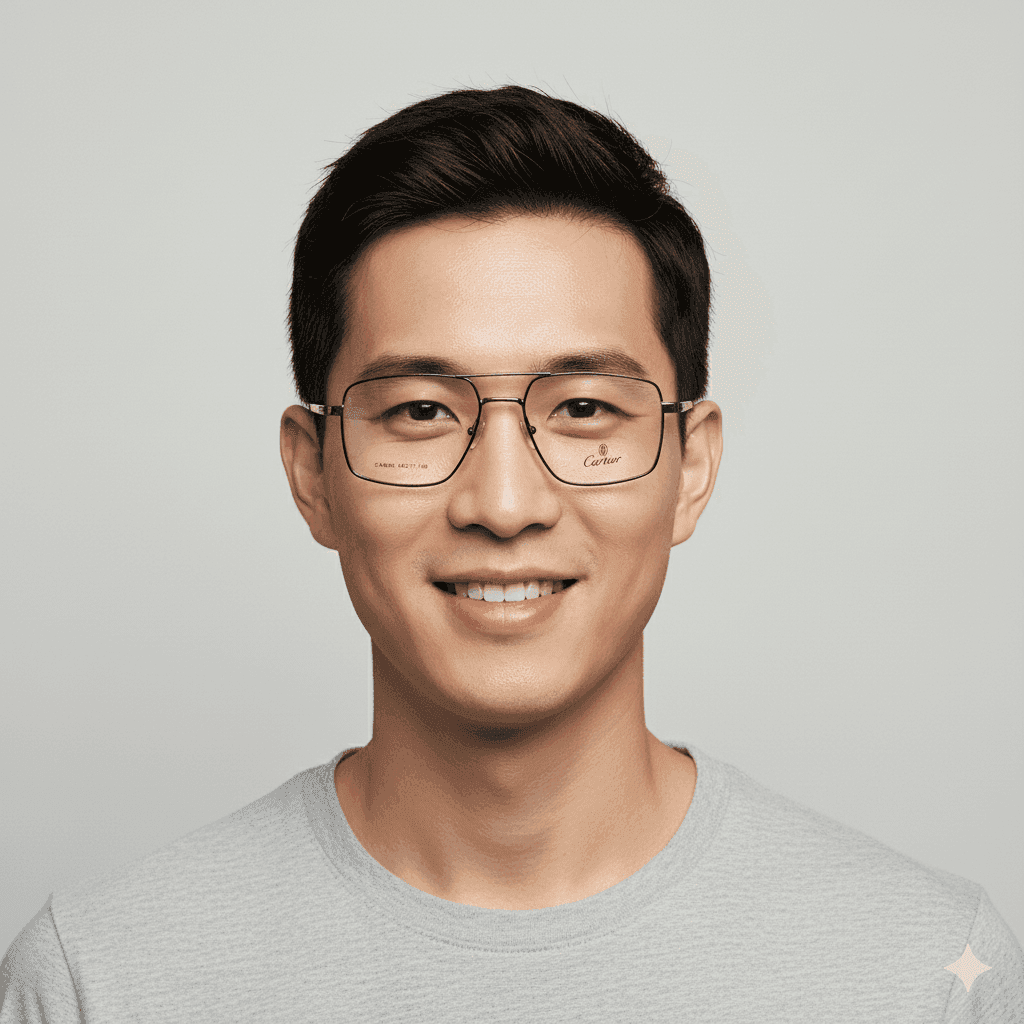 Cartier Thin Black Double Bridge Metallic Frame Glasses with Slim Sticks for Men thumbnail 4
