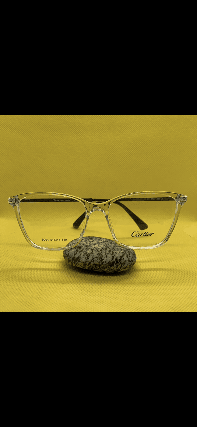 Cat Eye Transparent Glasses – Elegant Clear Frames with Luxury Metallic Temple Detail thumbnail 5