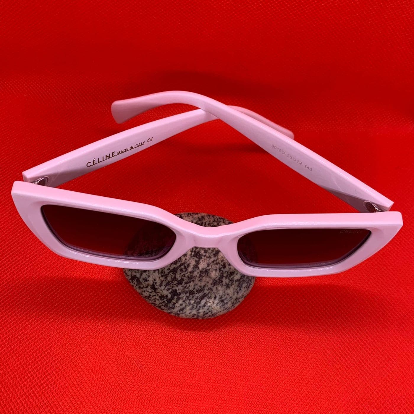 Celine White Sunglasses with Gradient Lenses – Luxury Designer Eyewear thumbnail 3