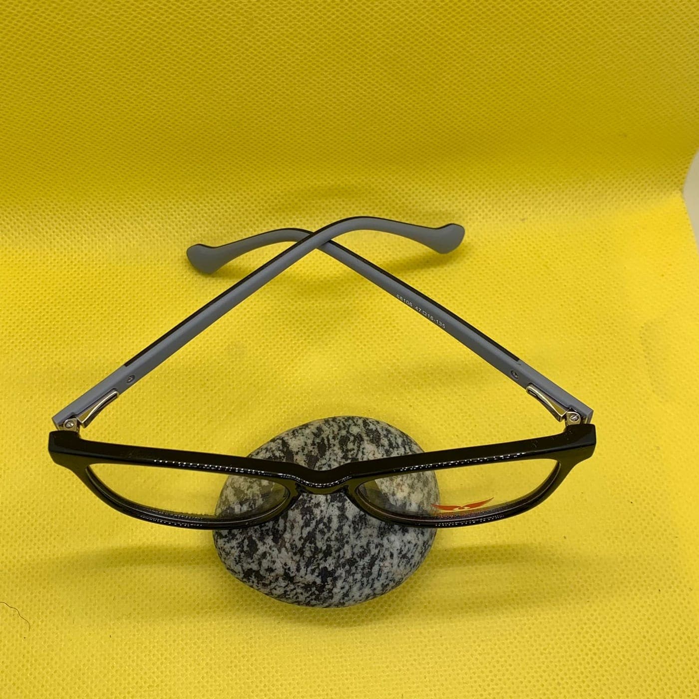 Kids’ Black & Grey Cat Eye Eyeglass Frame – Lightweight & Stylish Glasses for Children thumbnail 3