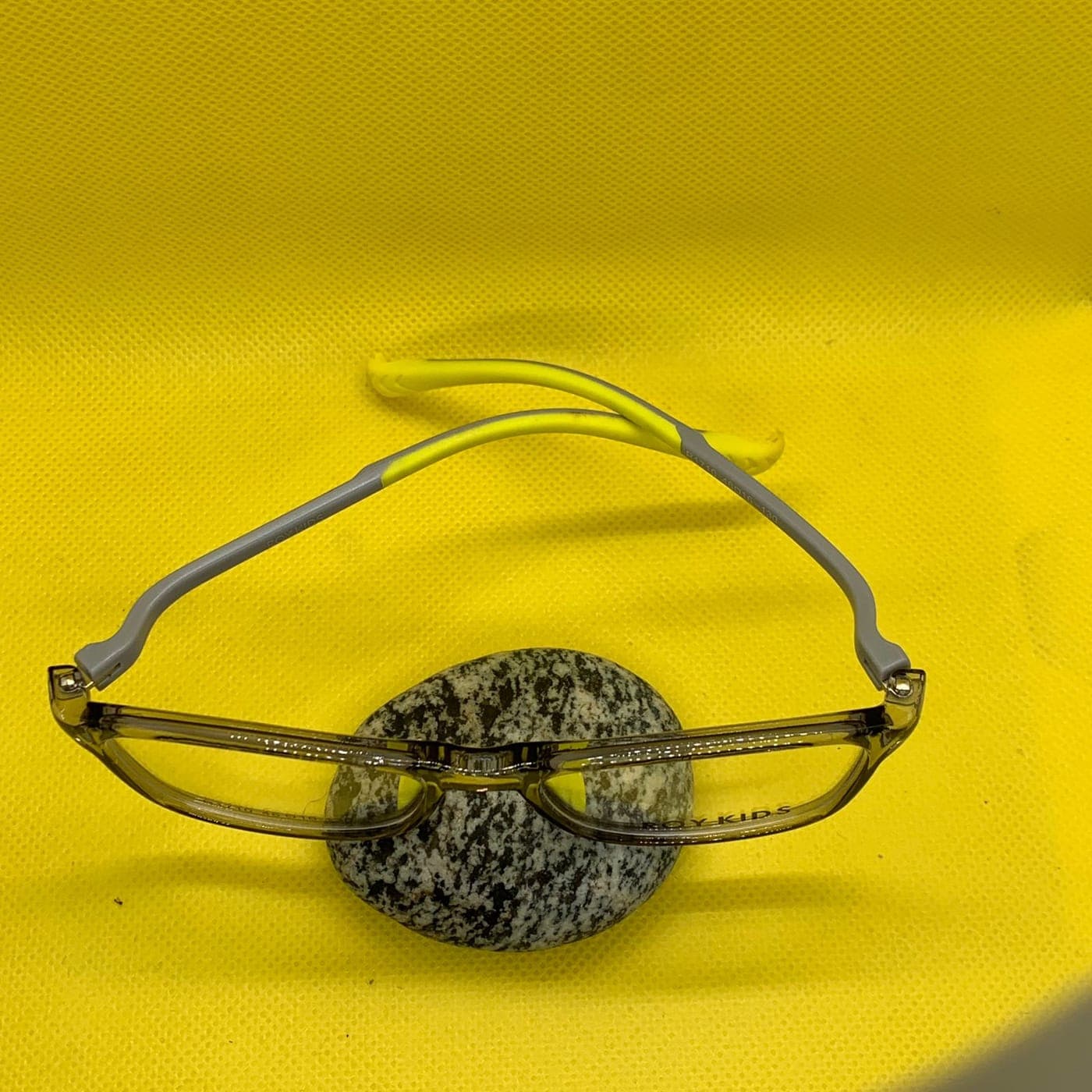 Kids’ Grey and Yellow Eyeglass Frame – Lightweight & Stylish Glasses for Children thumbnail 3