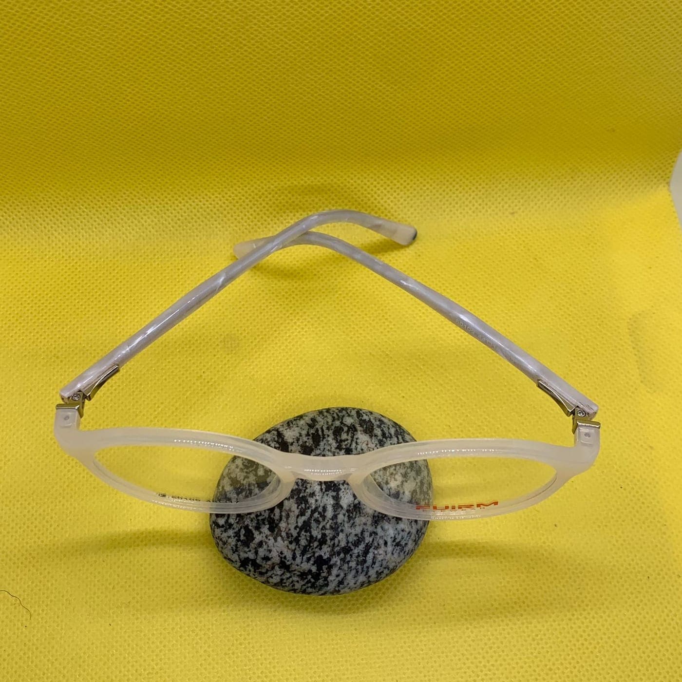 Kids’ Milky White Round Eyeglass Frame – Lightweight & Cute Glasses for Children thumbnail 3
