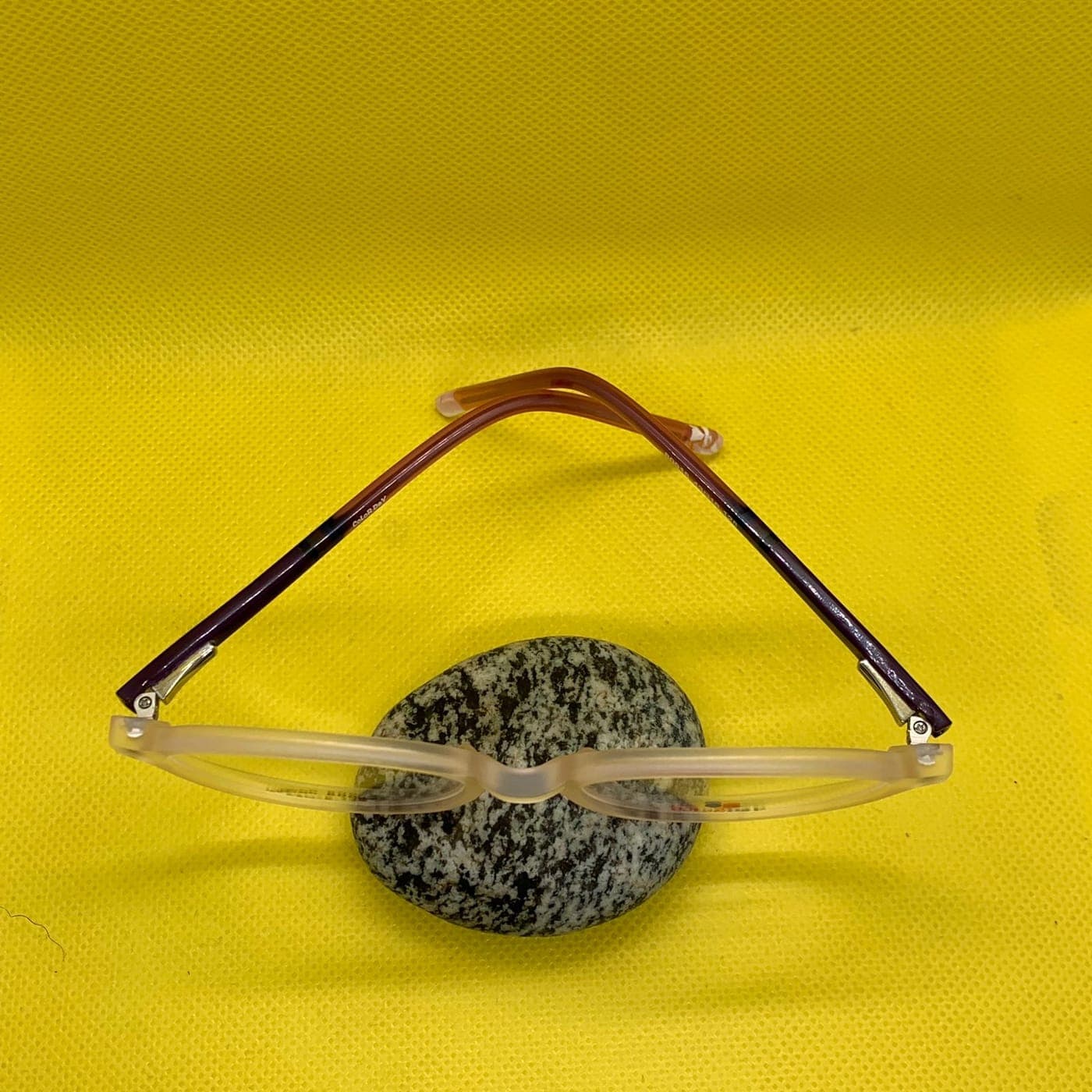 Kids’ Transparent Brown Eyeglass Frame – Lightweight Eye-Shaped Glasses for Children thumbnail 3