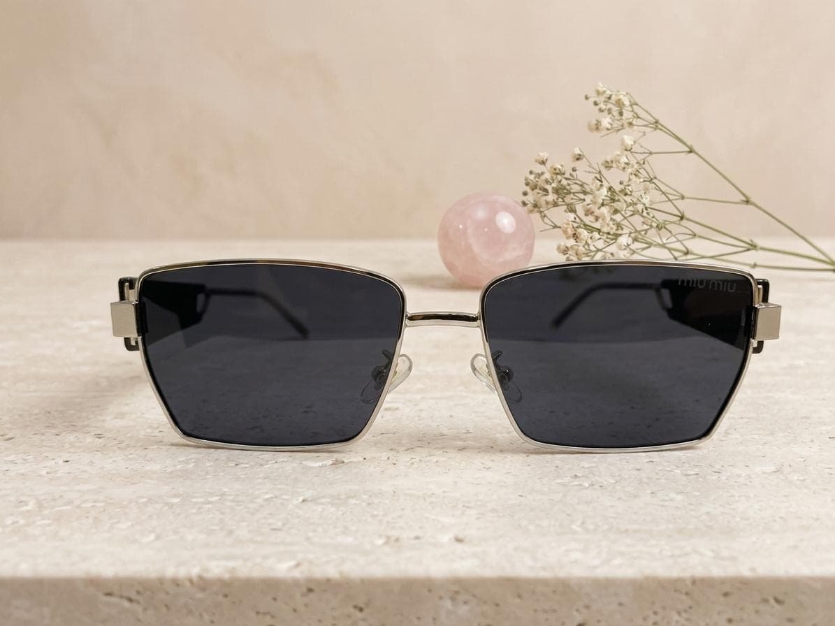 Miu Miu Silver Square Sunglasses in Pakistan