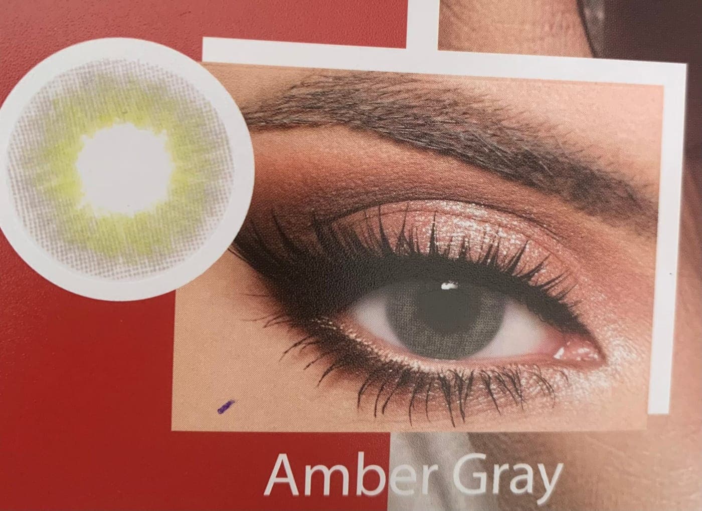 Optiano Amber Gray Colored Contact Lenses | 6-Month Wear | 14.2mm-14.5mm thumbnail 3