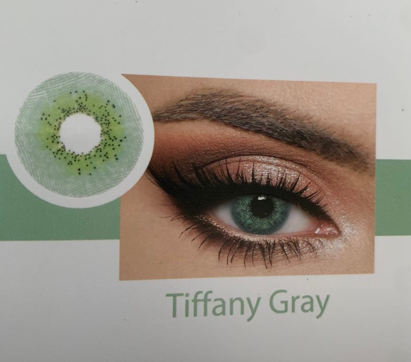 Optiano Tiffany Gray Colored Contact Lenses | 6-Month Wear | 14.2mm–14.5mm thumbnail 3
