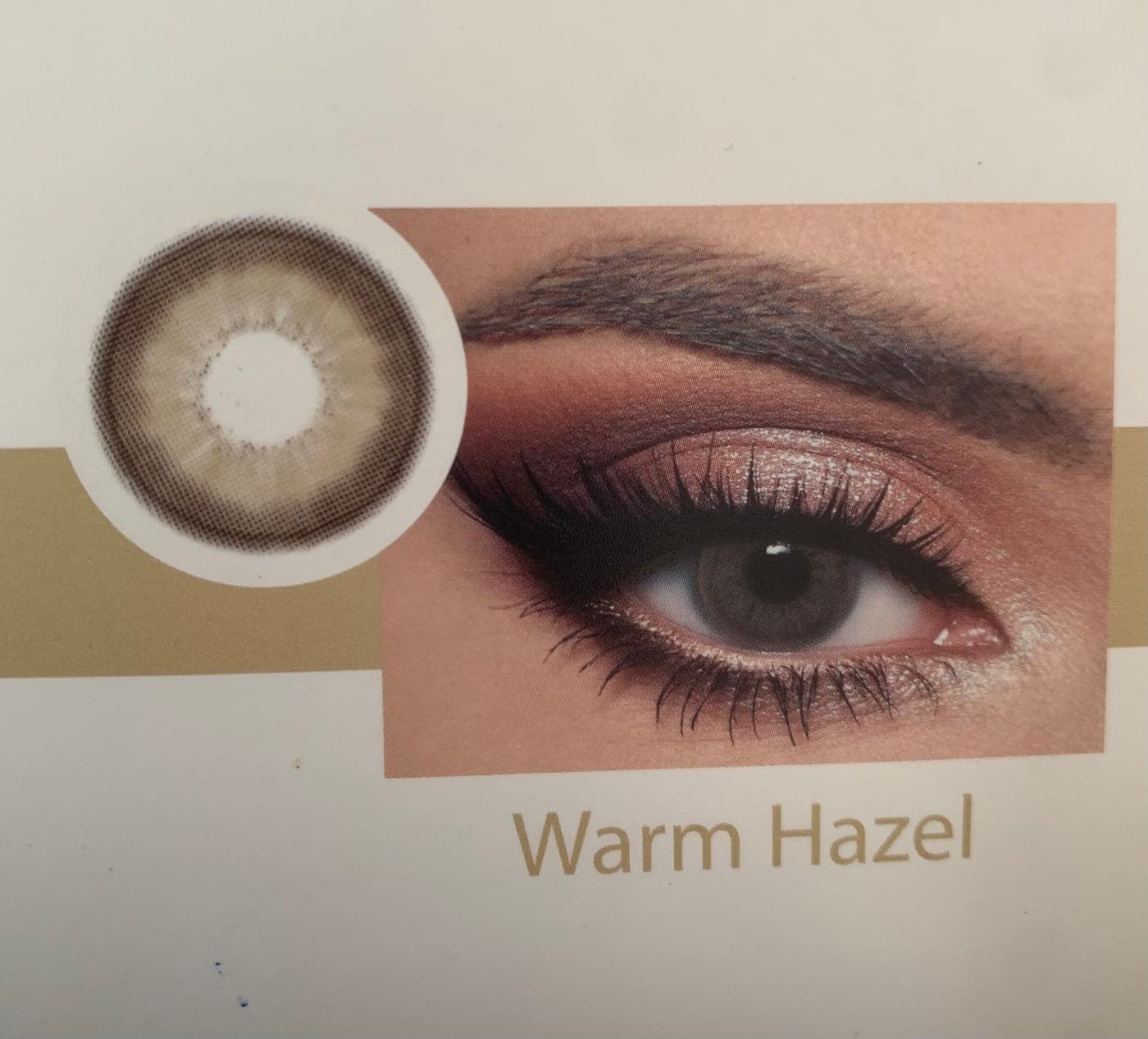 Optiano Warm Hazel Colored Contact Lenses | 6-Month Wear | 14.2mm–14.5mm thumbnail 3