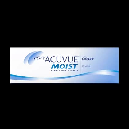Original Acuvue 1-Day Moist | Daily Disposable Contact Lenses | UV Blocking(15 pairs)