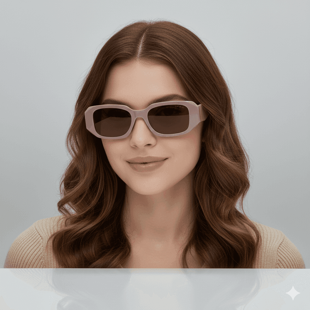 Prada Peach Sunglasses for Women – Luxury Eyewear with Broad Sticks thumbnail 4