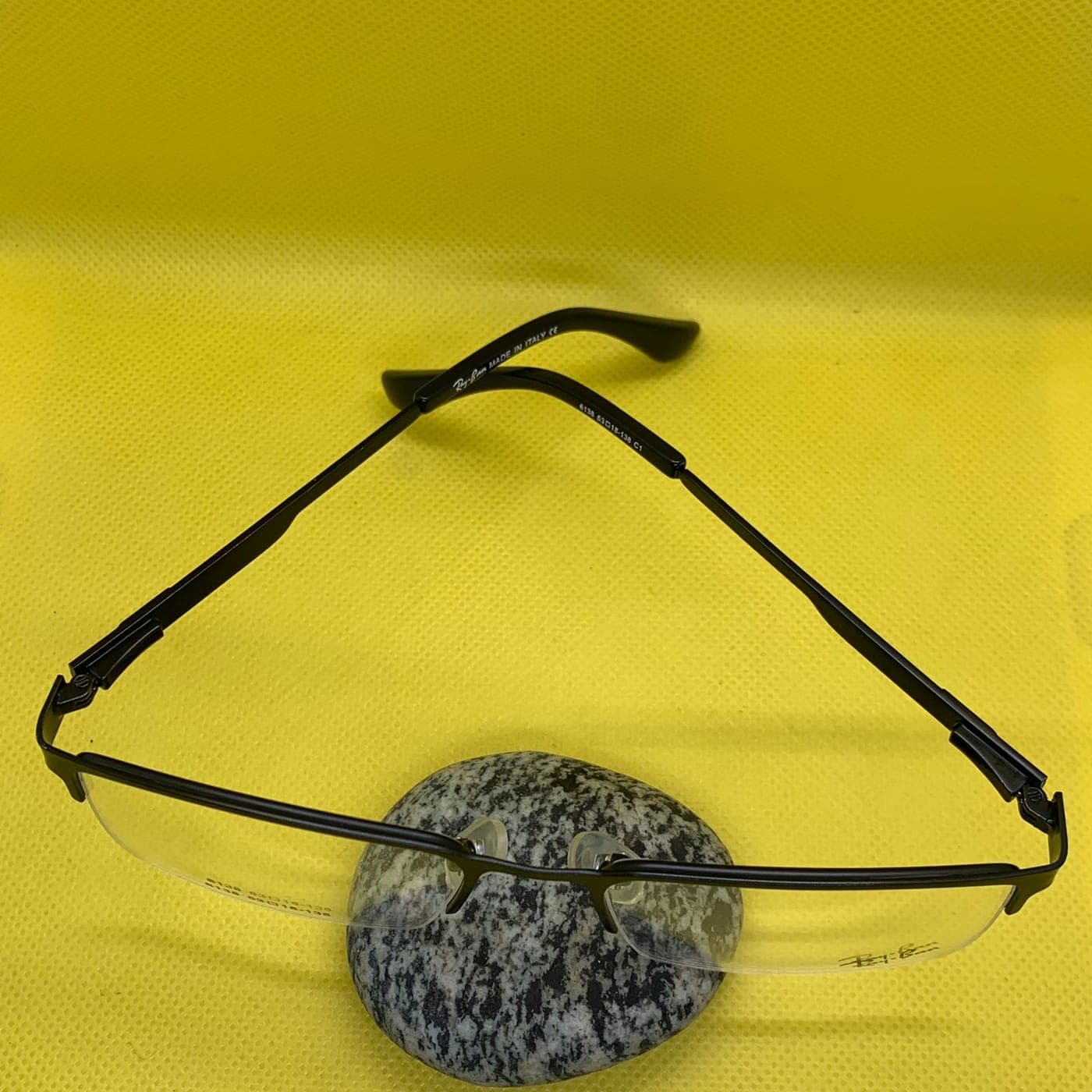Ray-Ban Half Rimless Metal Frame Glasses with Fancy Temples for Men thumbnail 3