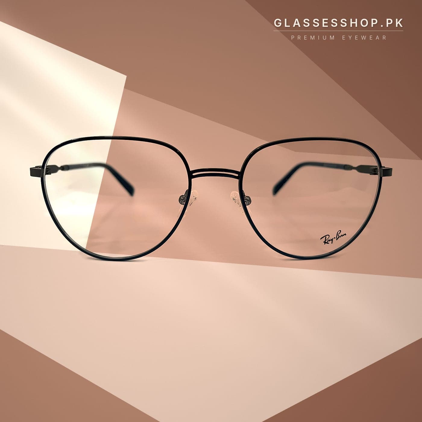 Ray-Ban Black Round Eyeglasses in Pakistan