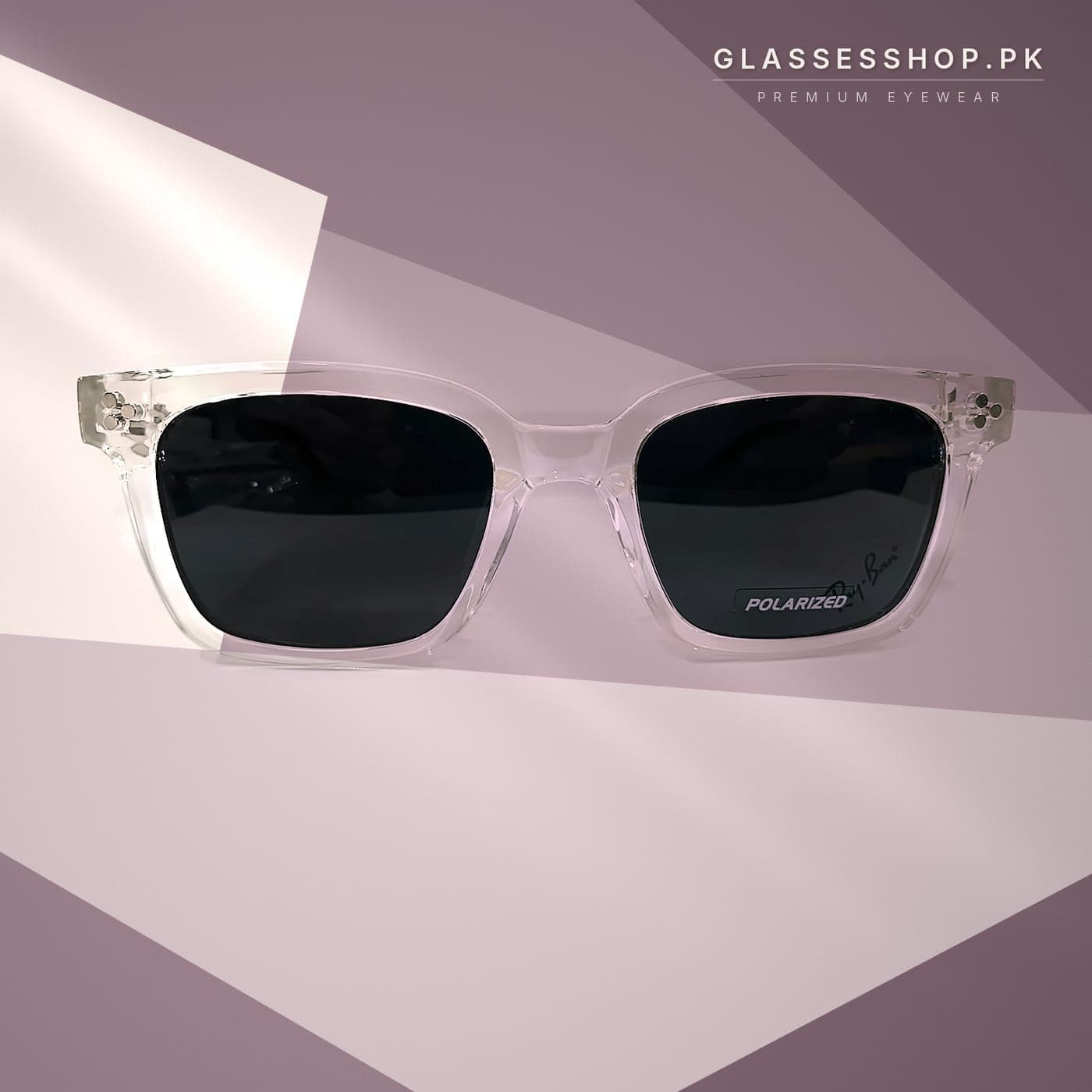 Ray-Ban Clear Transparent Oversized Square Sunglasses in Pakistan