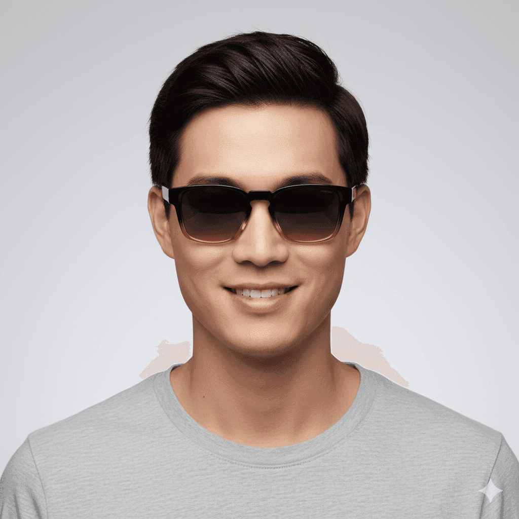 Square Black Sunglasses for Men & Women – Classic Thick Frame Shades thumbnail 4