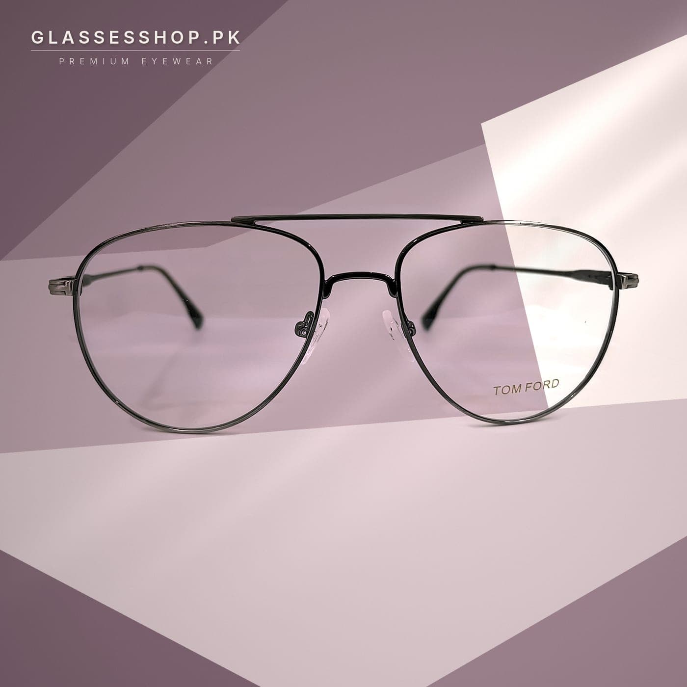 Tom Ford Gunmetal Aviator Eyeglasses in Pakistan