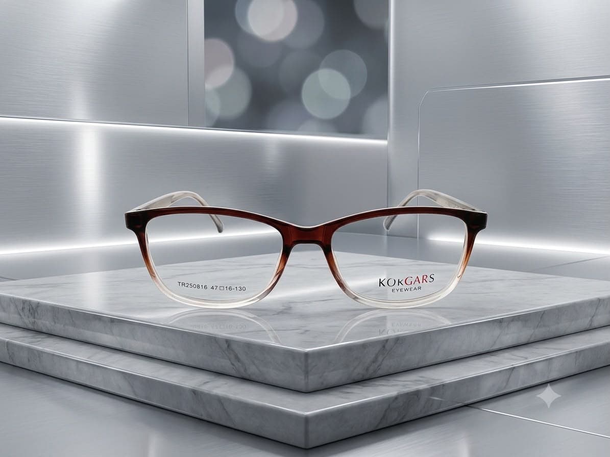 Trendy Maroon Gradient Cat Eye Eyeglass Frame