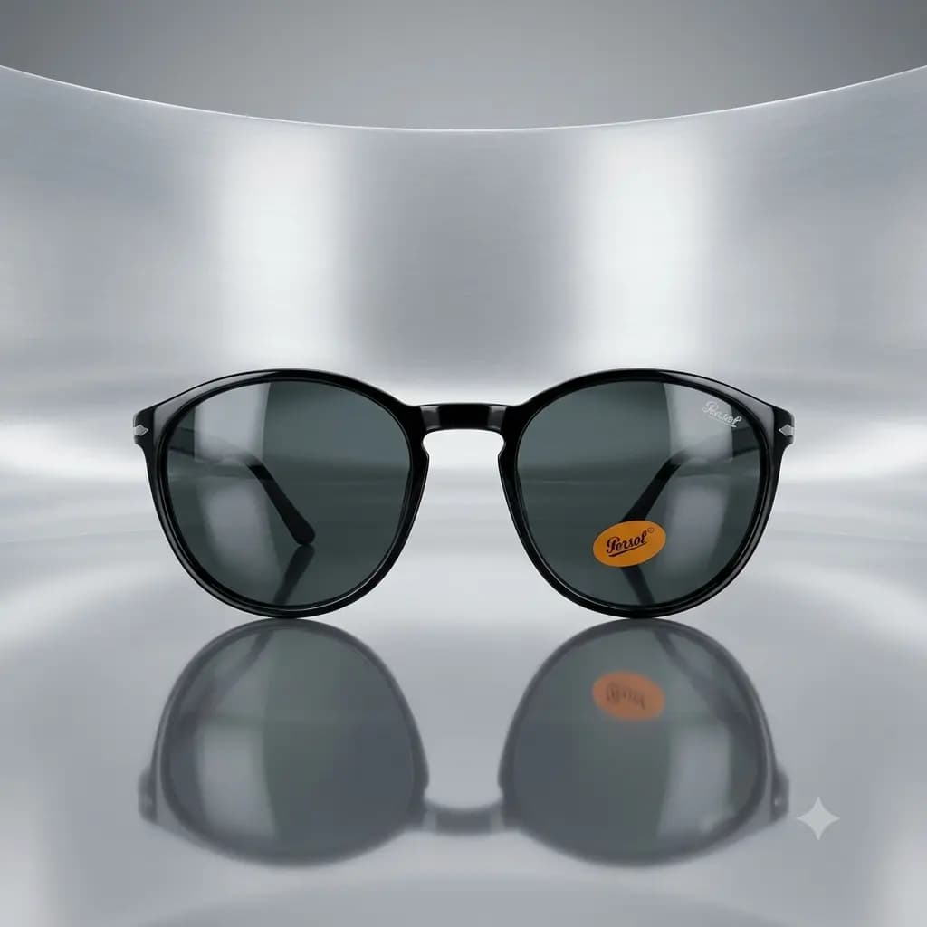 Black Round Frame Dark Lens Sunglasses in Pakistan