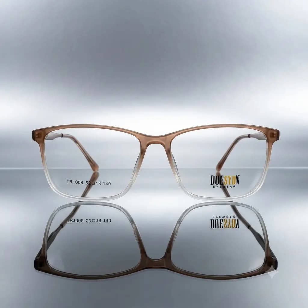Brown Gradient Square Frame Eyeglasses Best Price in Pakistan