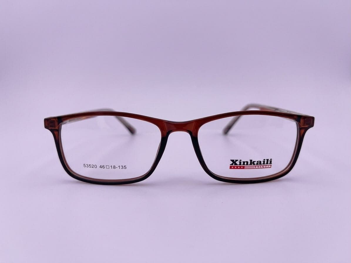 Brown Ombre Rectangle Kids Eyeglasses | Lenskart Hustlr Style Kids Frames
