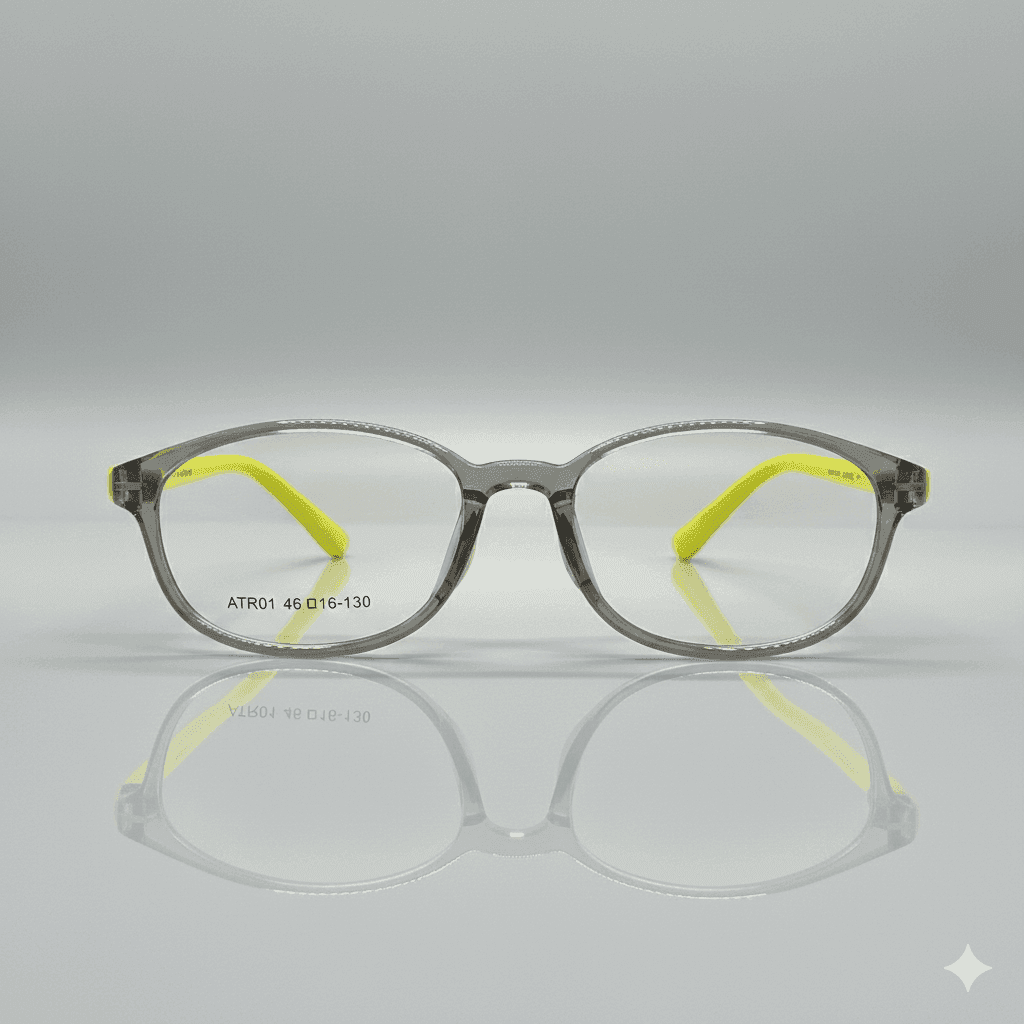 Children’s Grey Eyeglass Frame – Lightweight & Comfortable Glasses for Kids