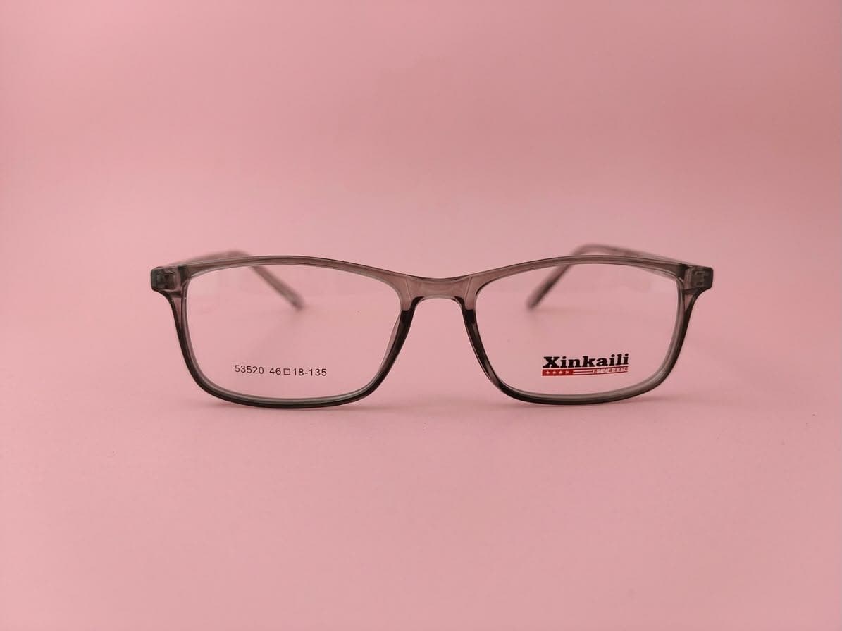Grey Transparent Rectangle Kids Eyeglasses | Lenskart Hustlr Style Frames