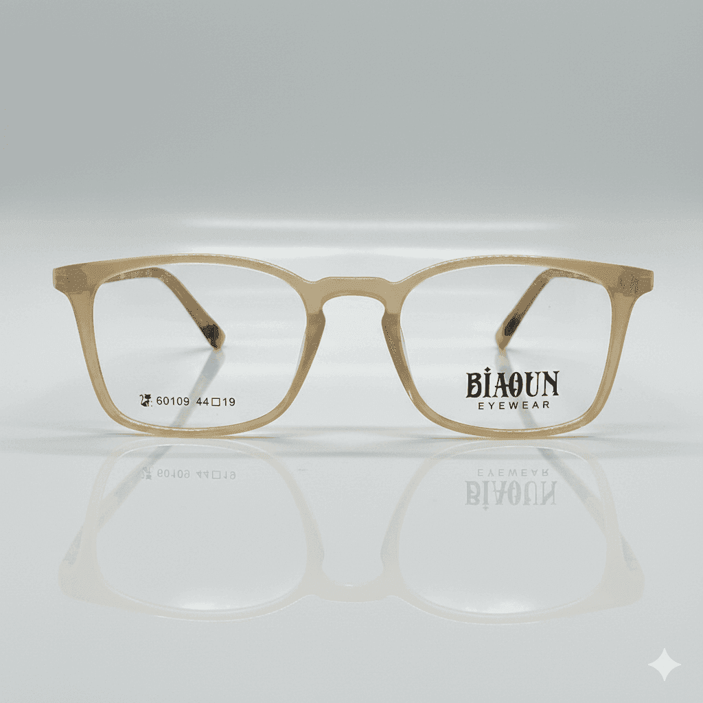 Kids’ Square Brown Eyeglass Frame – Lightweight & Durable Glasses for Children