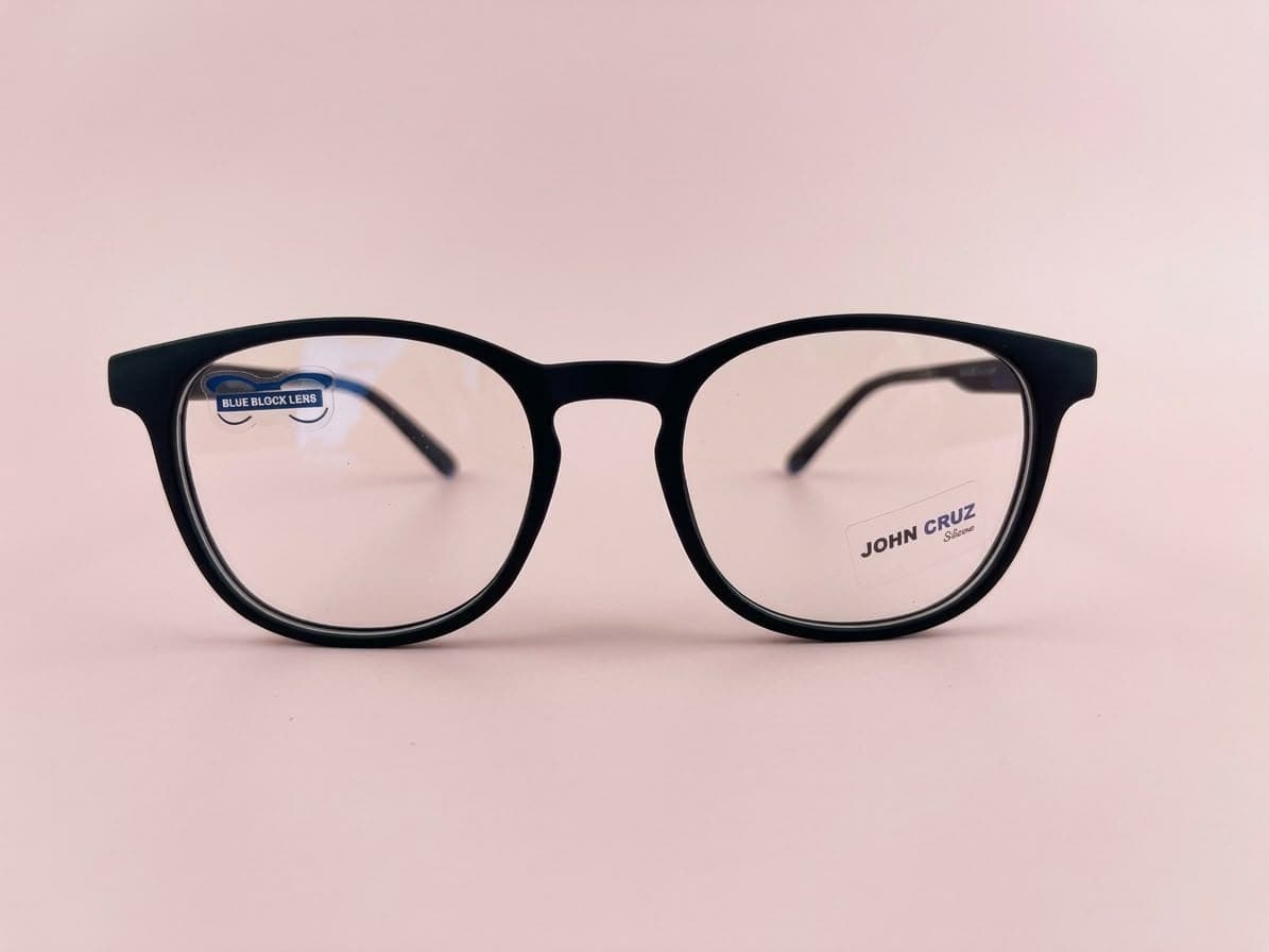 Matte Black Round Unisex Blue-Light Glasses | Lenskart Hustlr Style Glasses in Pakistan