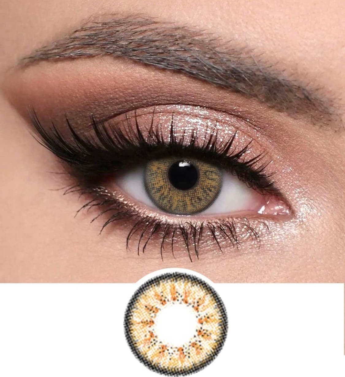 Optiano Hazel Multi-Tonal Colored Lenses | 6-Month Wear | Made in Korea | 14.2–14.5mm Natural Glow Contacts