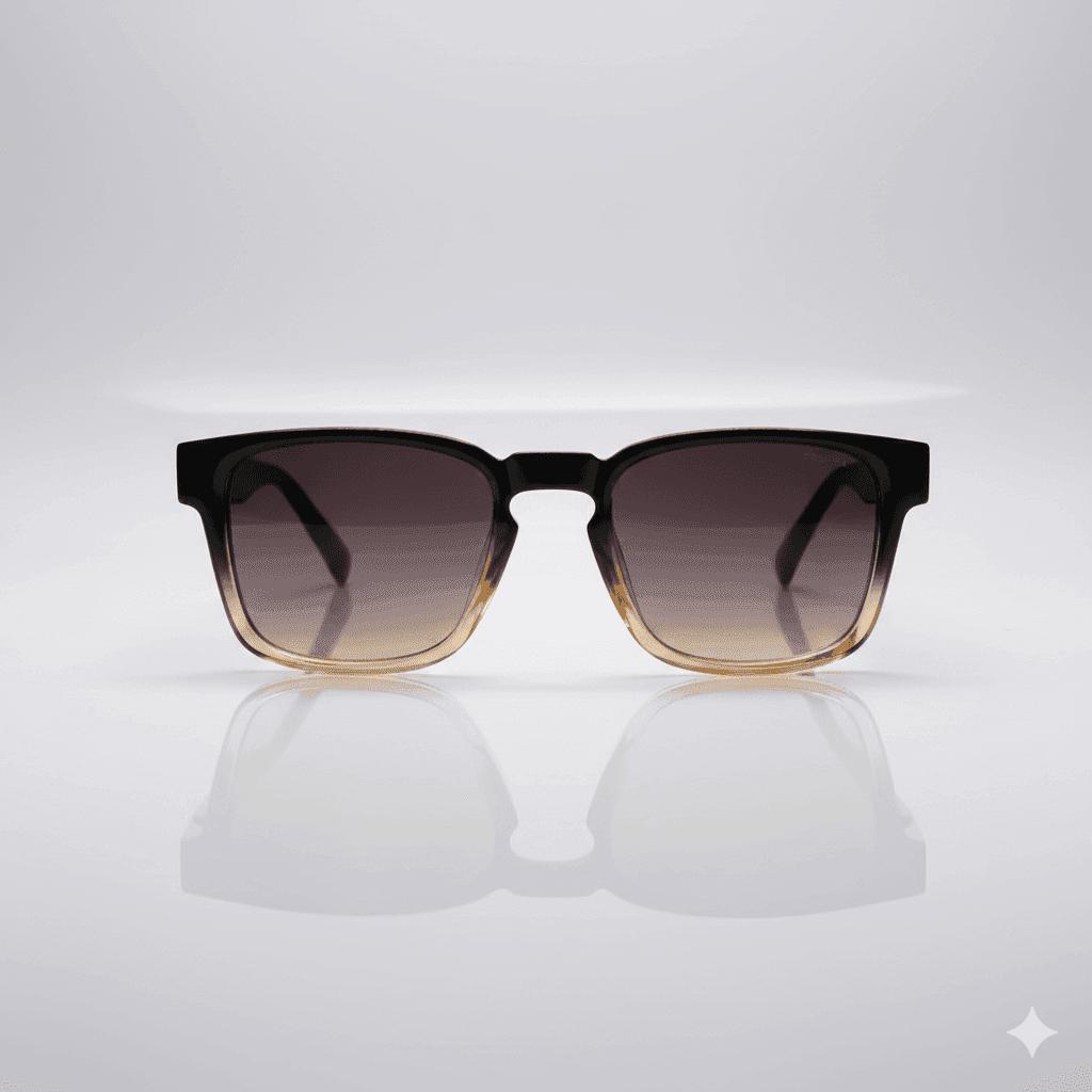 Square Black Sunglasses for Men & Women – Classic Thick Frame Shades