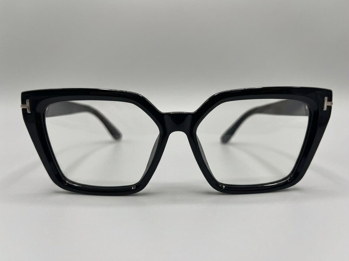 Tom Ford Black Cat-Eye Optical Frame Eyeglasses for Women
