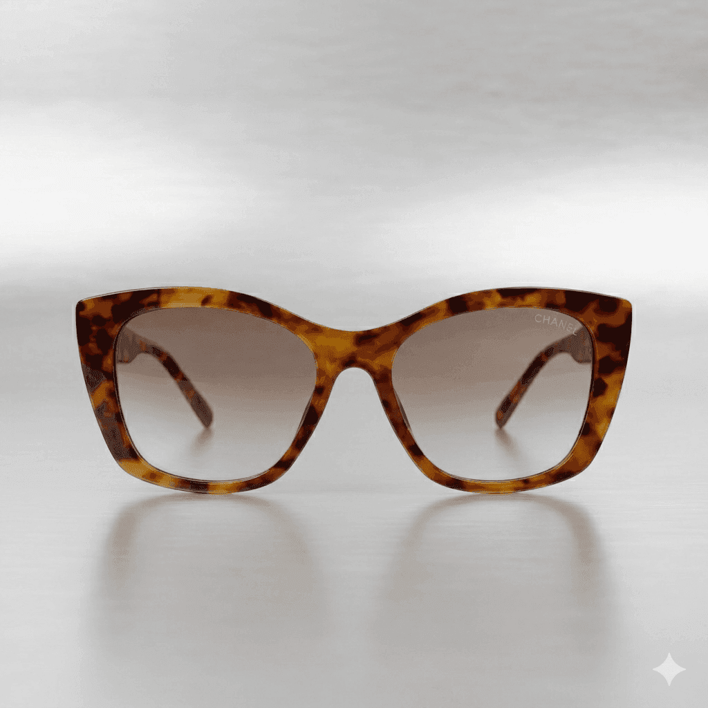 Women’s Luxury Big Cat-Eye Sunglasses – Premium Cheetah Print Bold Frames with Ornate Gold-Tone Temples & UV400 Protection