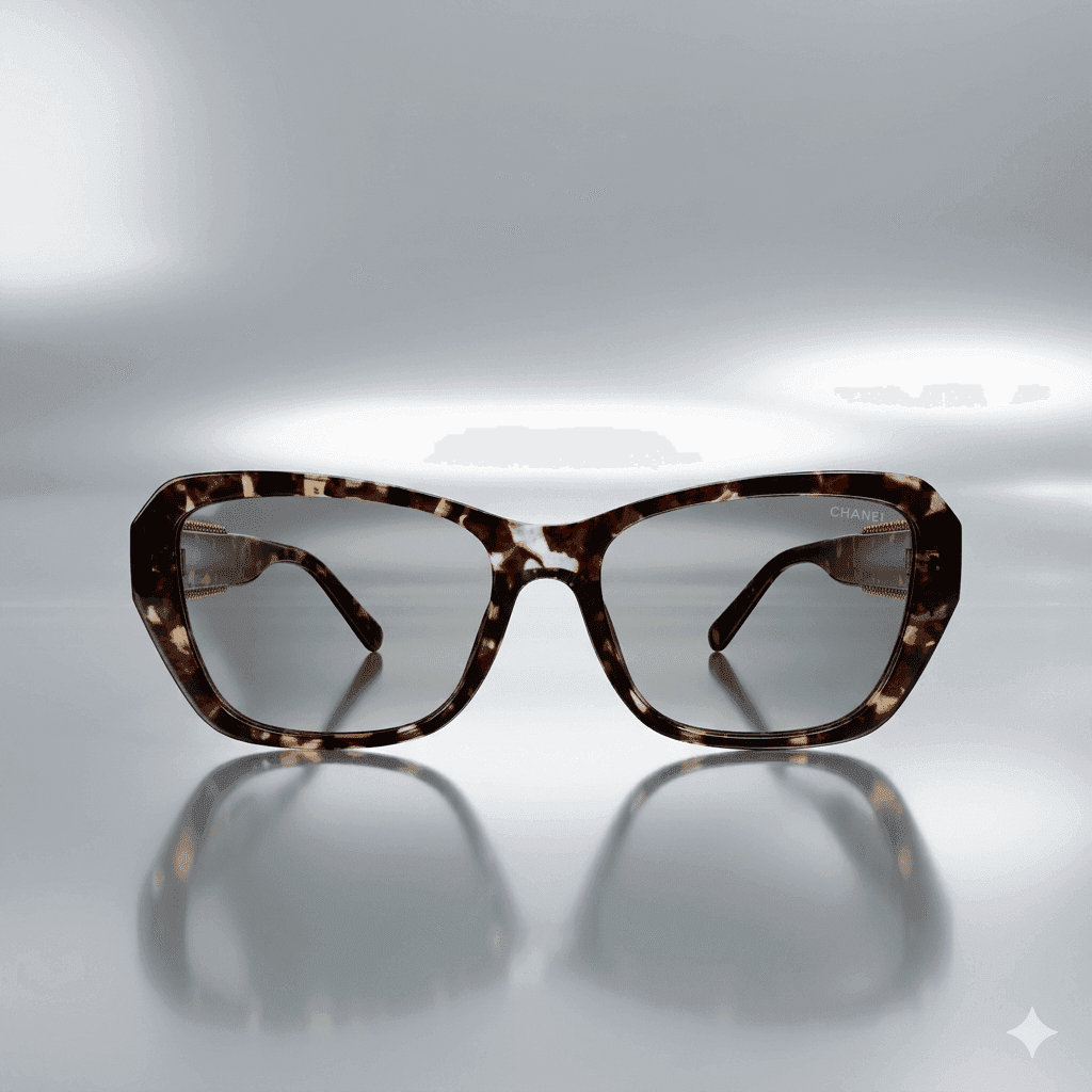 Women’s Luxury Bold Cat-Eye Sunglasses – Black Cheetah Print Chunky Frames with Trendy Broad Temples & UV400 Protection