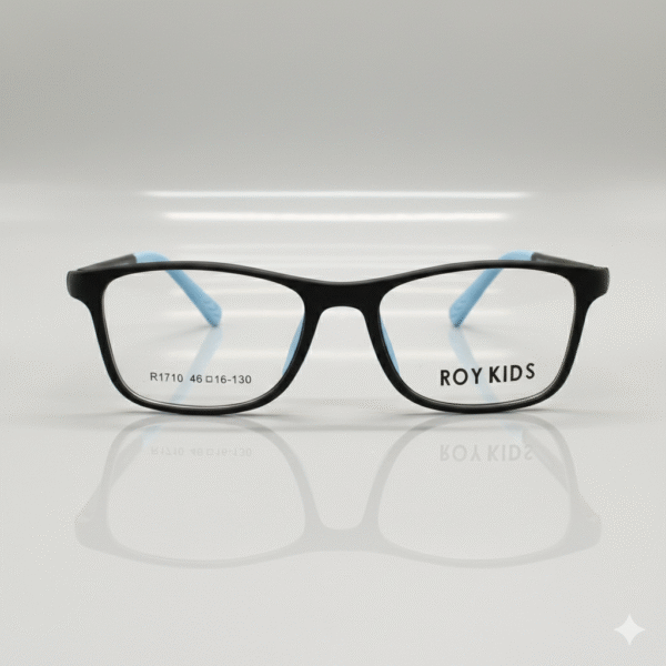 Kids’ Small Black Square Eyeglass Frame – Lightweight & Durable Glasses for Children