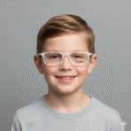 Kids’ Small Milky White Eyeglass Frame – Lightweight & Comfortable Glasses - Image 4