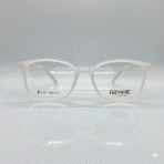 Kids’ Milky White Square Eyeglass Frame – Lightweight & Trendy Glasses for Children