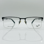 Ray-Ban Half Rimless Metal Frame Glasses with Fancy Temples for Men