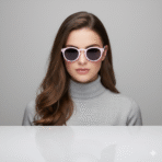 White Round Unisex Sunglasses – Retro Fashion Eyewear for Men & Women - Image 4