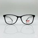 Kids’ Black & Grey Cat Eye Eyeglass Frame – Lightweight & Stylish Glasses for Children