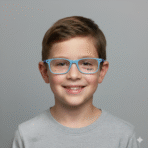 Kids’ Sky Blue Eyeglass Frame – Lightweight & Durable Children’s Glasses - Image 4