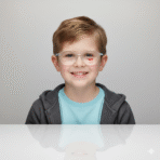 Kids’ Round Transparent Eyeglass Frame – Lightweight & Stylish Clear Glasses for Children - Image 4