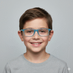 Kids’ Small Turquoise Eyeglass Frame – Lightweight & Stylish Glasses for Children - Image 4