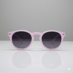 White Round Unisex Sunglasses – Retro Fashion Eyewear for Men & Women