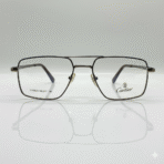 Cartier Thin Black Double Bridge Metallic Frame Glasses with Slim Sticks for Men