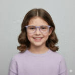 Kids’ Purple Eyeglass Frame – Lightweight & Comfortable Glasses for Children - Image 4