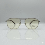 Cartier Black Metal Frame Glasses with Double Bridge and Fancy Temples for Men