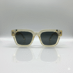 Square Sunglasses with Thick Frame, Fancy Temples & Transparent Body for Men & Women