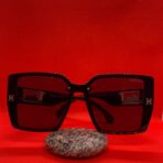 Hermes Women’s Sunglasses – Black Lenses with Designer Fancy Sticks