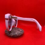 White Round Unisex Sunglasses – Retro Fashion Eyewear for Men & Women - Image 2